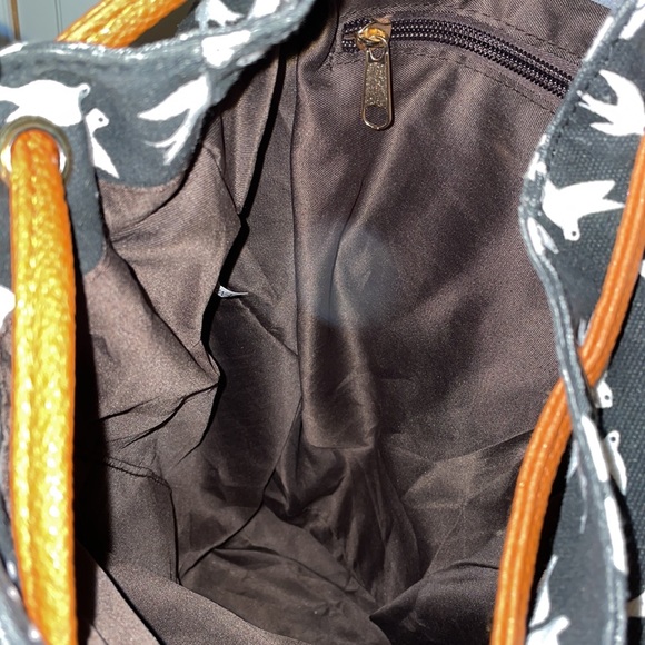 Drawstring Canvas Backpack - Picture 4 of 4